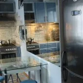 Реновирана кухня в апартамент с ръцете си (Kitchen Хрушчов снимка) Реновирана кухня в апартамент с ръцете си