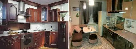 Ремонт в кухнята в снимката като Хрушчов да направят свои ръце, кухненски реновирана, малки вариации