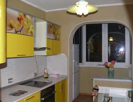 Реновирана кухня в апартамент с ръцете си (Kitchen Хрушчов снимка) Реновирана кухня в апартамент с ръцете си