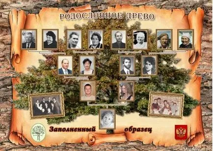 Родословно дърво със своите собствени ръце, снимки