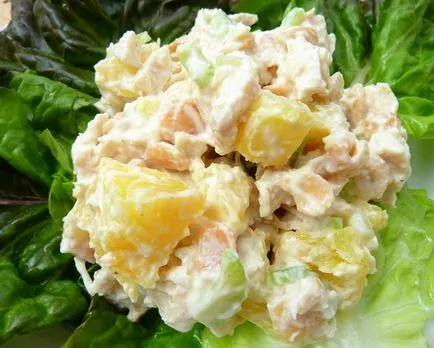 Салата с пиле, ананас и гъби - колекция от доказани и нови