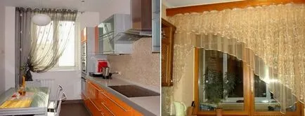 Завеси в кухнята с ръцете си дизайн новини, снимки, мостри на пердета от плат останки,