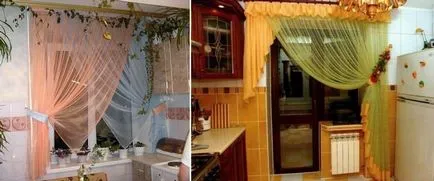 Завеси в кухнята с ръцете си дизайн новини, снимки, мостри на пердета от плат останки,