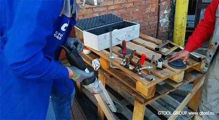 Шлайфане, полиране заварки в много тесни места (шевове) Шлайфане, полиране заварки в много тесни пространства