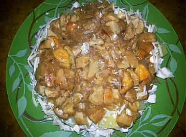 Layer пилешка салата с ананас и гъби