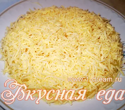 Layer пилешка салата, гъби и ананас (бутер) Layered салата с пиле, ананас и гъби