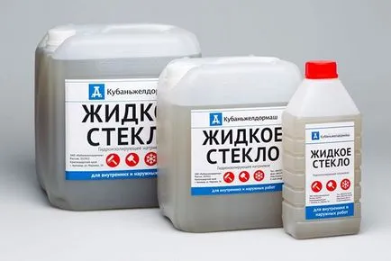 Какво водно стъкло добавен в циментовата каша