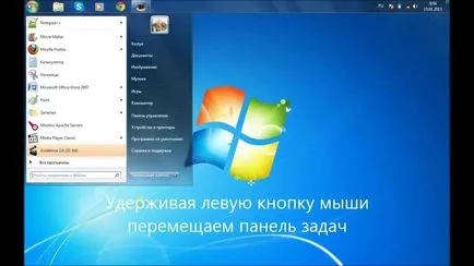 Hogyan lehet mozgatni a tálcán a képernyő alján