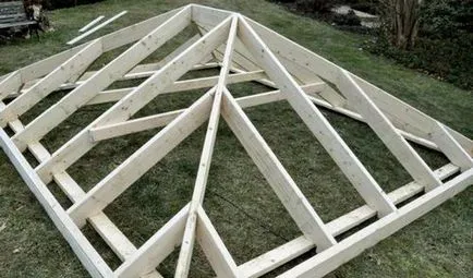 Rafters за видовете покриви, изчисляването на гредите