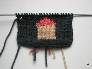 плетене техника Intarsia цветни чертежи на схемата