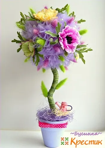 Topiary с ръцете си и снимка семинар за начинаещи (декор Topiary използва мъниста) Topiary с ръцете си и снимка семинар за начинаещи