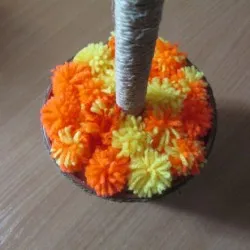 Topiary с техните раздава салфетки, хартия тъкан и памук диск майсторски клас, стъпка по стъпка (неговата) Topiary с техните раздава салфетки, хартия тъкан и памук диск майсторски клас, стъпка по стъпка
