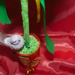 Topiary с техните раздава салфетки, хартия тъкан и памук диск майсторски клас, стъпка по стъпка Topiary с техните раздава салфетки, хартия тъкан и памук диск майсторски клас, стъпка по стъпка