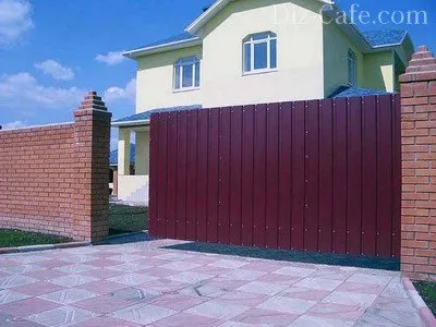 Портата на велпапе (трапецовидна лист) със собствените си ръце заповед на ерекция