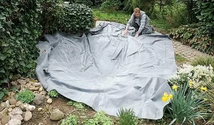 Pond с ръцете си в страната и видеото на изкуствено езеро в градината