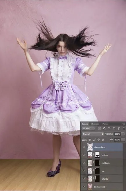 Hogyan tisztítsa meg a háttérben a Photoshop