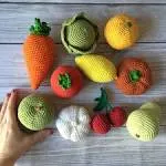 Плетене на една кука кука със зеленчуци
