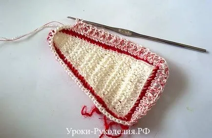 Плетено торта с малини - бродирани уроци