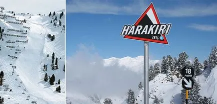 Ски наклон или по-стръмен от сини, червени и черни писти - (ски експерт)