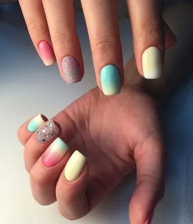 Gradient маникюр 100 снимки -photo нокти дизайн