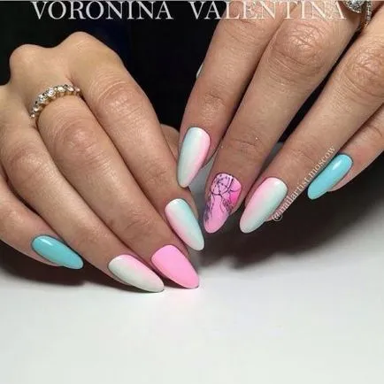 Gradient маникюр 100 снимки -photo нокти дизайн