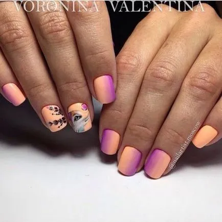 Gradient маникюр 100 снимки -photo нокти дизайн