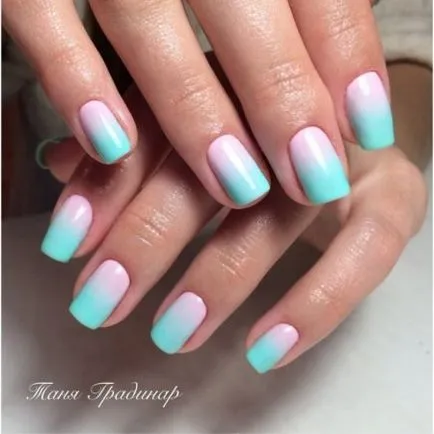 Gradient маникюр 100 снимки -photo нокти дизайн