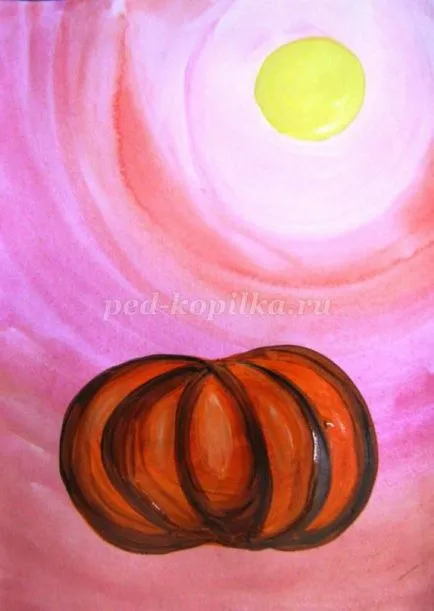 Как да се направи плакат за Хелоуин с ръцете си на етапи училище със снимки
