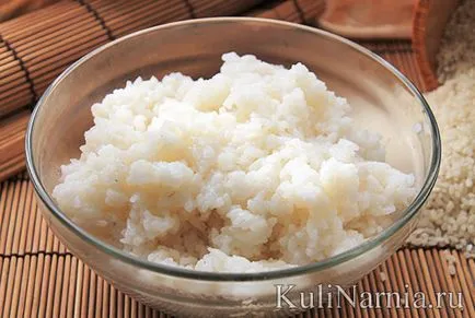 Какво добавя към ориз за суши