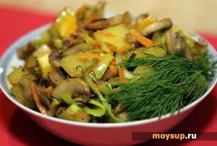 Как да се готви вкусно салата с картофи и гъби - стъпка по стъпка рецепти снимки