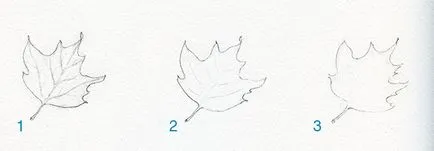 Как да нарисувате листа постепенно