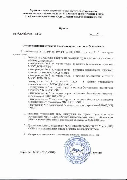 Как да се разработи наръчник за охраната на труда в предприятието - от порядъка на разработване и утвърждаване