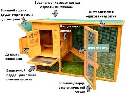 Как да си направим кокошарник в страната със собствените си ръце - снимка, видео, от които е по-добре да се изгради