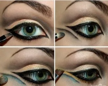Как да създадете египетски makeup- цвят на кожата, очите, веждите и устните (египетски грим снимка стрелки видео очите устните вежди тонален база) Как да създадете египетски makeup- цвят на кожата, очите, веждите и устните