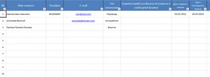 Как да се създаде и поддържа клиентска база в програмата Excel (база) Как да се създаде и поддържа клиентска база в програмата Excel