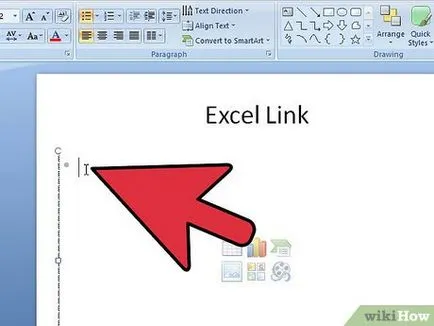 Как да се свържат един обект да се отличи на PowerPoint (да вмъкнете таблица в Excel) Как да се свържат един обект да се отличи PowerPoint