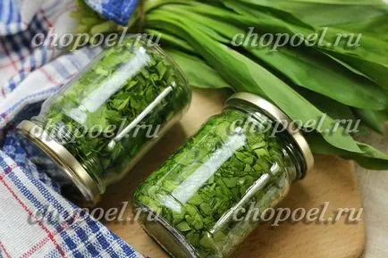 Като див чесън туршия буркани за зимата - рецептата със снимка