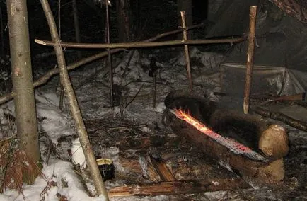 Пожар - nodya оцеляване в екстремни студено