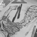 Ксения Borodina решили да украсят тялото му още една татуировка в чест на първия ден от раждането на дъщеря си