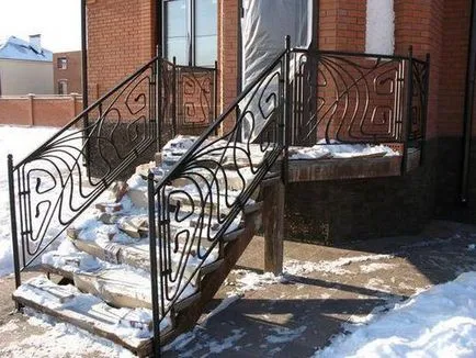 Metal Веранда с ръцете си в снимка метална веранда стъпките чертежи