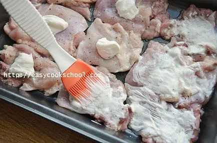 Пиле с ананас и сирене, печен в пещ, лесни рецепти