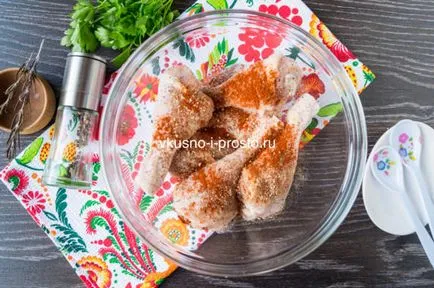 Пиле в мед горчица марината