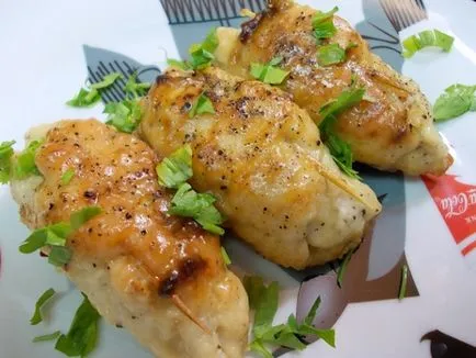 Пилешки рула с гъби - Готови къщи (ролки) Пилешки рула с гъби - се готви у дома