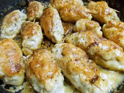 Пилешки рула с гъби - Готови къщи (гъби) Пилешки рула с гъби - се готви у дома