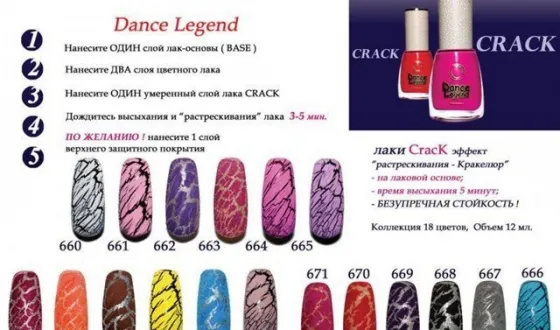Lac krakelyur- стъпка по стъпка създаването на лак за нокти, за да се справи