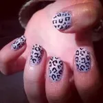 Leopard маникюр, леопард маникюр снимка