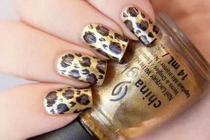 Leopard маникюр 100 снимки, как да се направи леопард маникюр
