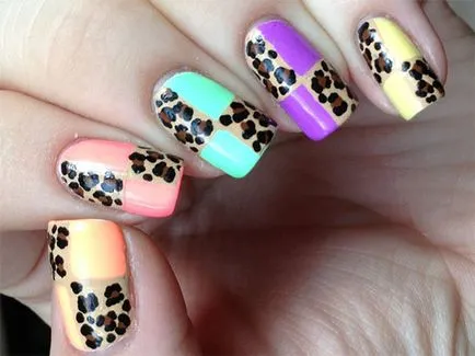 Leopard маникюр 100 снимки, как да се направи леопард маникюр