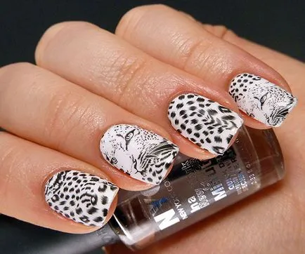 Leopard маникюр 100 снимки, как да се направи леопард маникюр