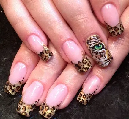 Leopard маникюр 100 снимки, как да се направи леопард маникюр
